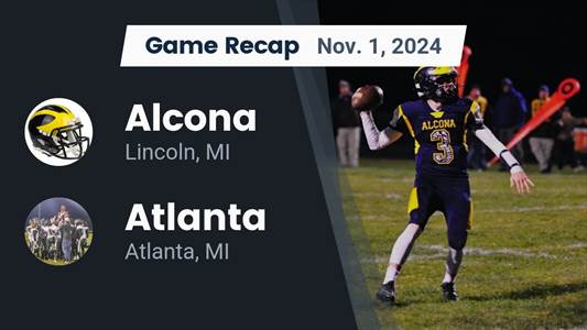 Football Recap: Alcona Takes Down Atlanta in a Playoff Battle