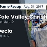 Football Game Preview: Nampa Christian vs. Cole Valley Christian
