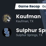 Football Game Recap: Kaufman Lions vs. Sulphur Springs Wildcats