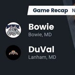 Football Game Recap: Bowie Bulldogs  vs. DuVal Tigers