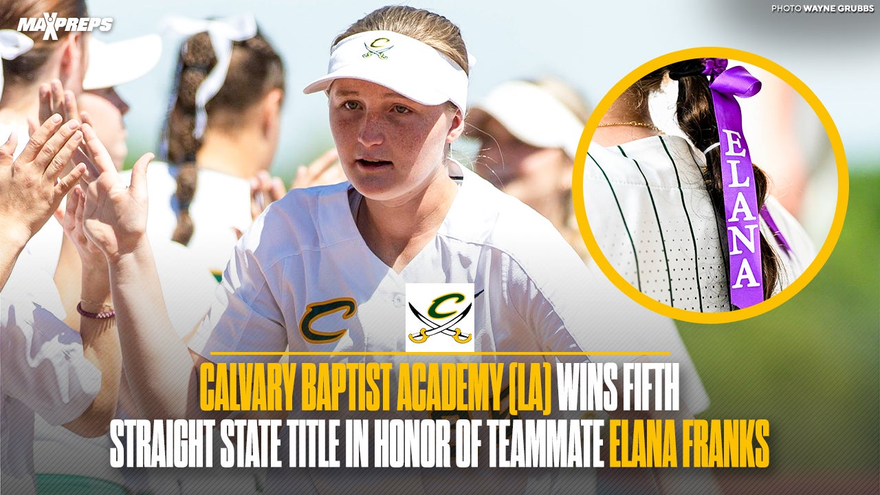 Calvary Baptist Academy wins fifth-straight softball state championship in Louisiana for late teammate Elana Franks