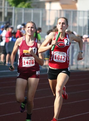 Efraimson, right, has been running sprint events aswell this season.