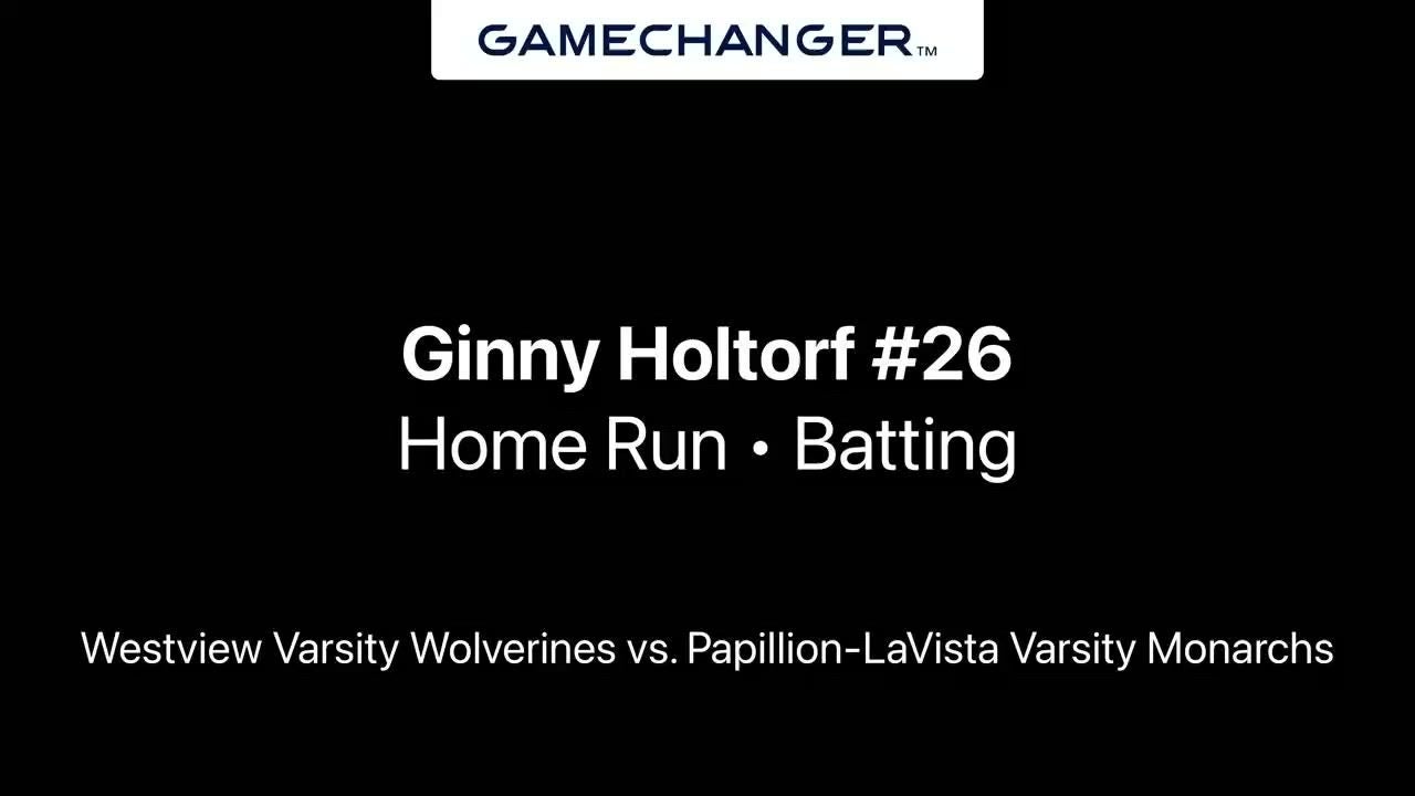 Ginny Holtorf Game Report: @ Buena Vista