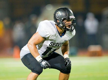 Servite linebacker Butch Pauu is a fierce hitter and competitor.