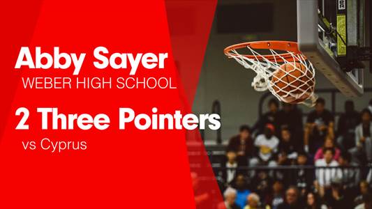 Abby Sayer Game Report: vs Davis