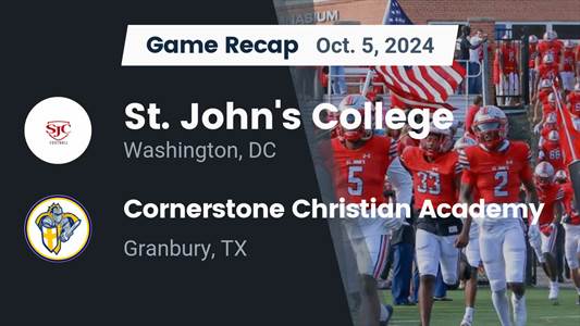Football Game Preview: St. John's Cadets vs. Our Lady of Good Counsel Falcons