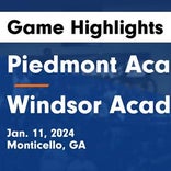 Windsor Academy vs. Piedmont Academy