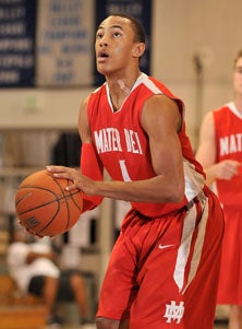 Mater Dei's Elijah Brown, son of
Lakers' coach Mike Brown, will be
needed against Lincoln's deep
backcourt.