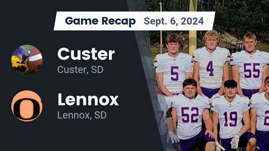 Football Game Preview: Custer Hits the Road