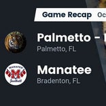 Football Game Recap: Manatee Hurricanes vs. Palmetto Tigers