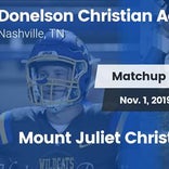 Football Game Recap: Mount Juliet Christian Academy vs. Donelson