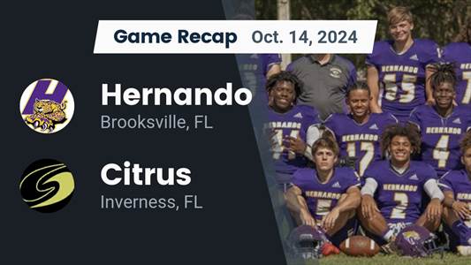 Football Recap: Hernando Piles Up the Points Against Citrus