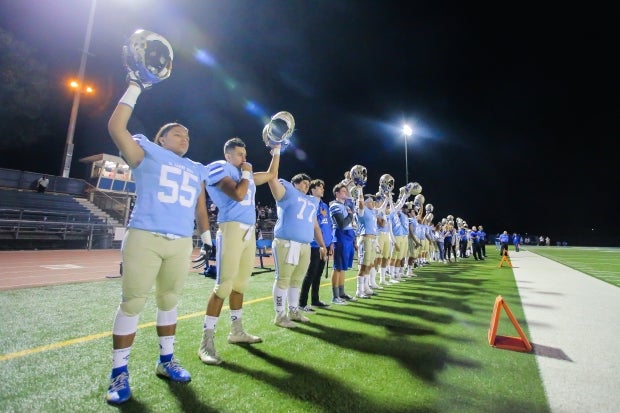 Helmets aren't the only thing El Camino Real is raising. Under head coach Jeff Falgien, the Conquistadors have already raised over $1,400 as part of the 2019 Touchdowns Against Cancer campaign.