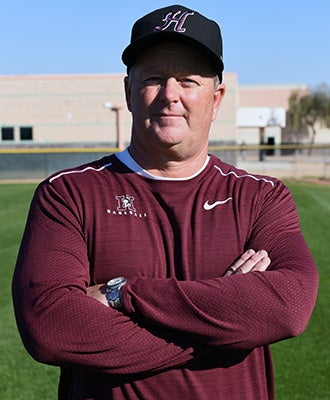 Head coach Mike Woods