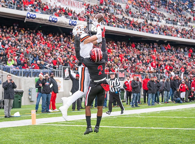Massillon Washington senior and Ohio State recruit Jayden Ballard caught 18 touchdowns last season.