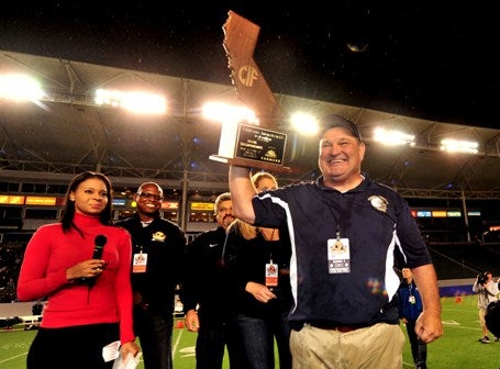 Coach Roger Canepa didn't just lead his Central Catholic team to the Division IV state title - he led his team to the biggest blowout win in state finals history.