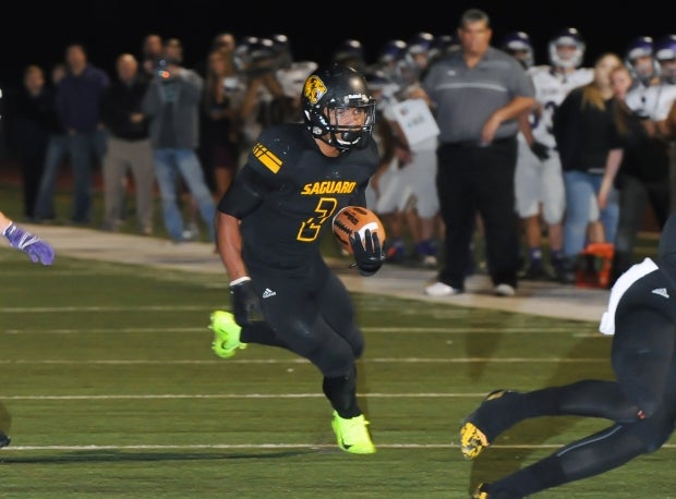 Christian Kirk in action for Saguaro during a 2014 playoff game.
