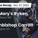 Football Game Recap: Archbishop Carroll Lions vs. St. Mary&#39;s Ryken Knights