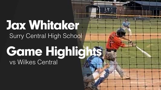 Jax Whitaker Game Report: vs East Surry