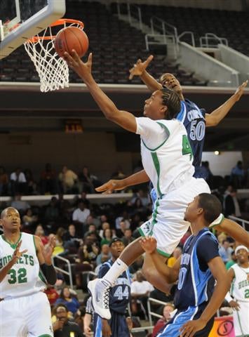 Lincoln's Norman Powell can get to the rim.