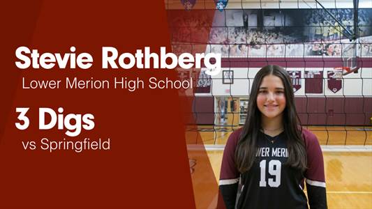 Stevie Rothberg Game Report: vs Radnor