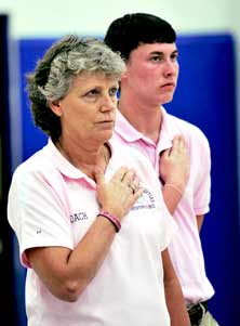 Terri Kaiser now has 500 volleyball wins.