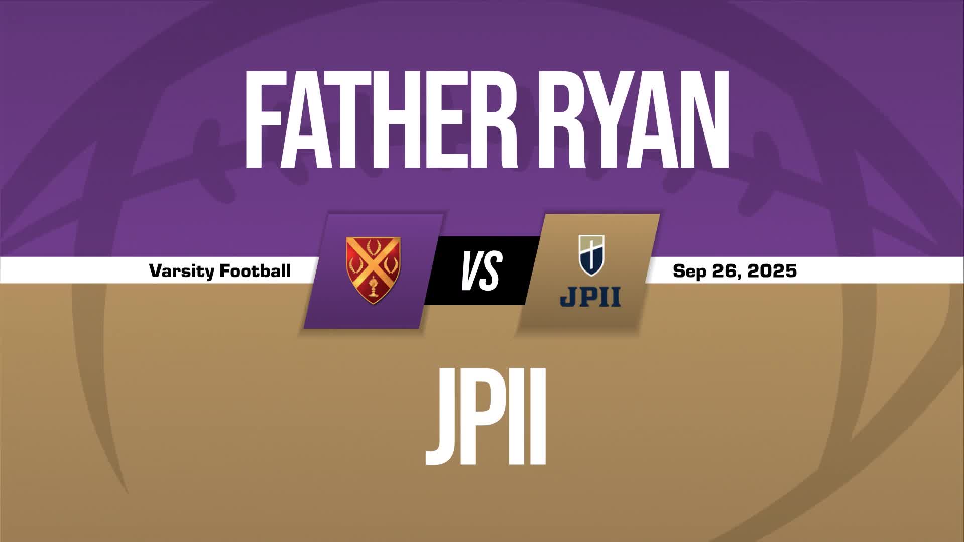 Football Recap: Father Ryan Takes a Loss