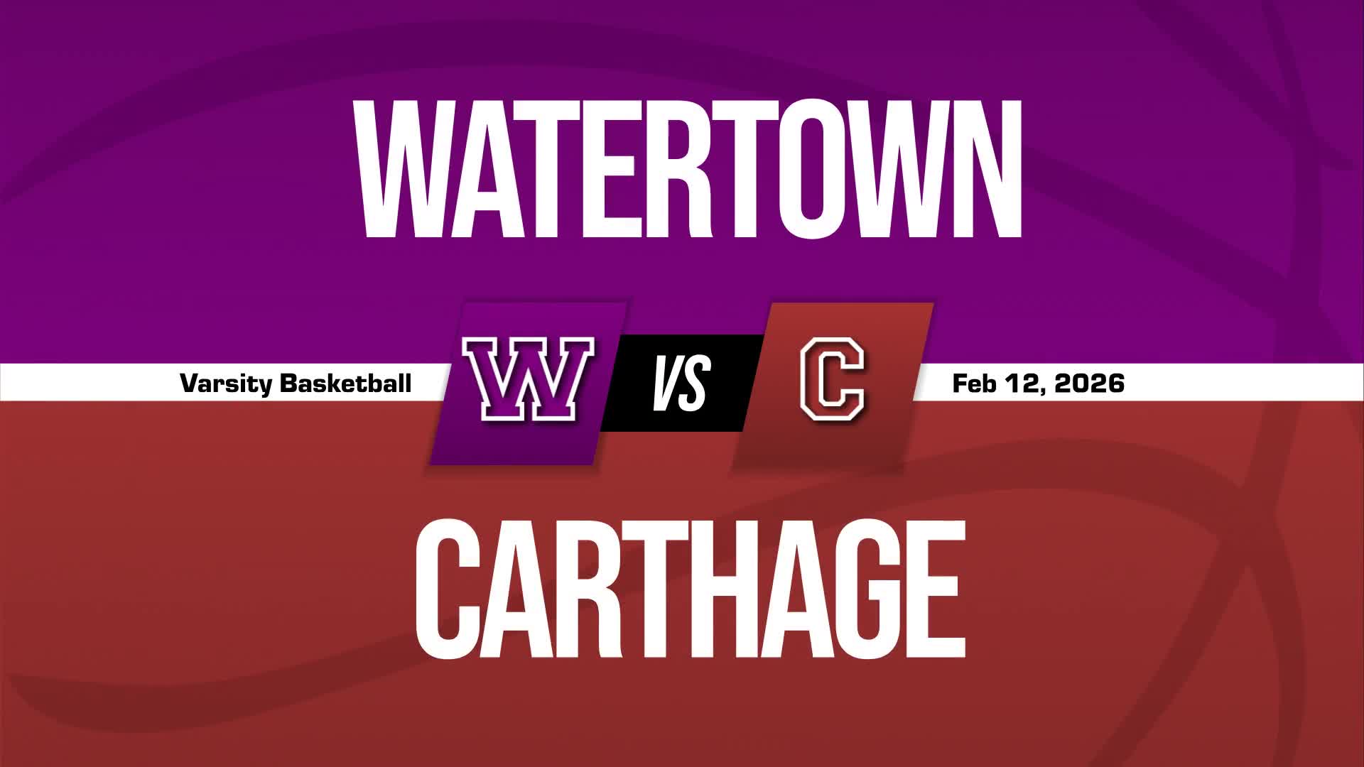 Basketball Recap: Watertown Beats Carthage for Their Fourth Straight  Victory