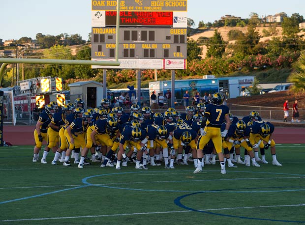 Oak Ridge will be an underdog in this week's Sac-Joaquin Section Division I title game against Folsom.