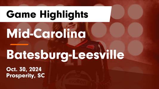 Volleyball Recap: Mid-Carolina Comes Up Short