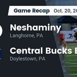 Football Game Recap: Central Bucks East Patriots vs. Neshaminy Skins