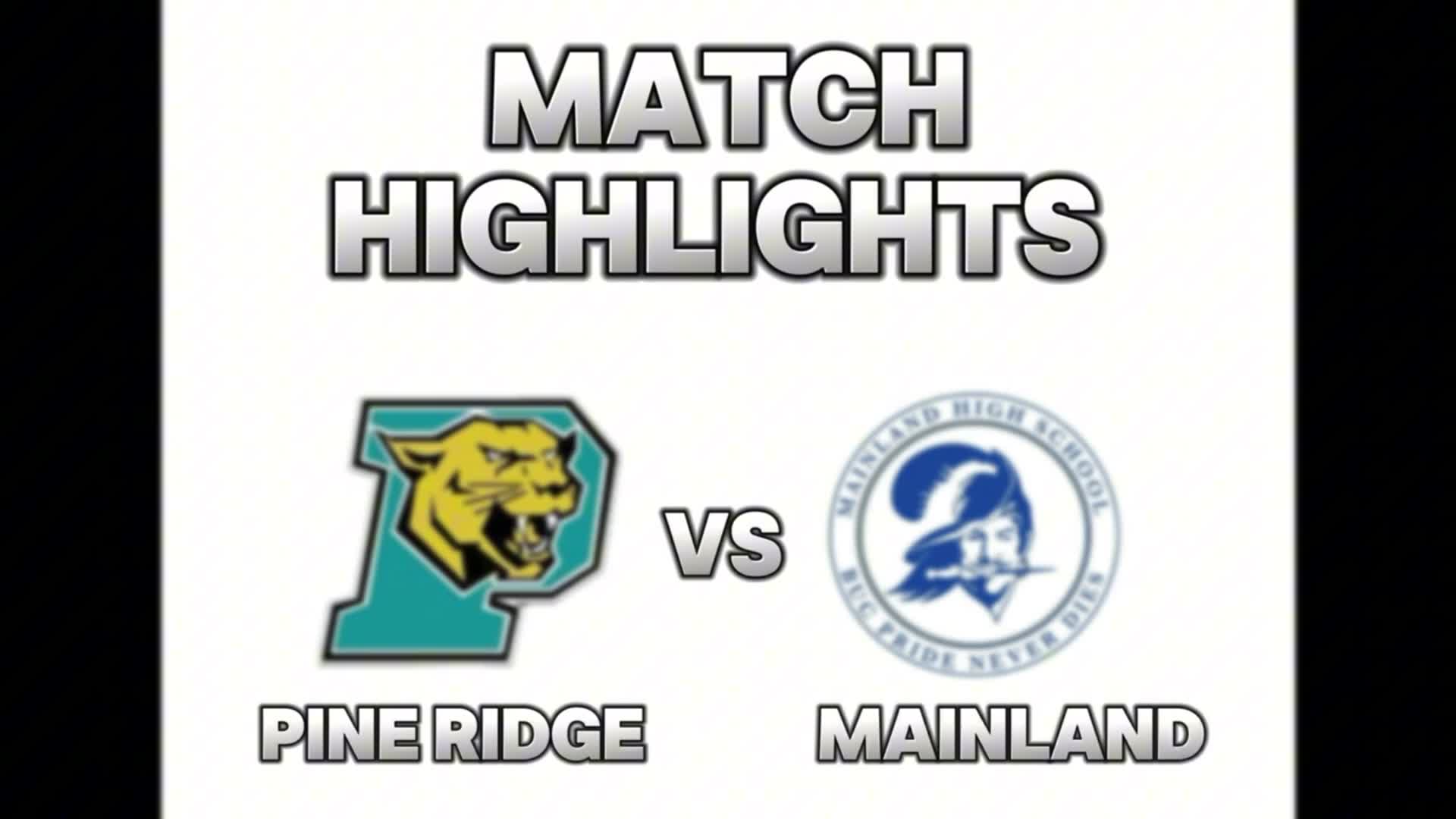 Soccer Game Preview: Pine Ridge vs. Mainland