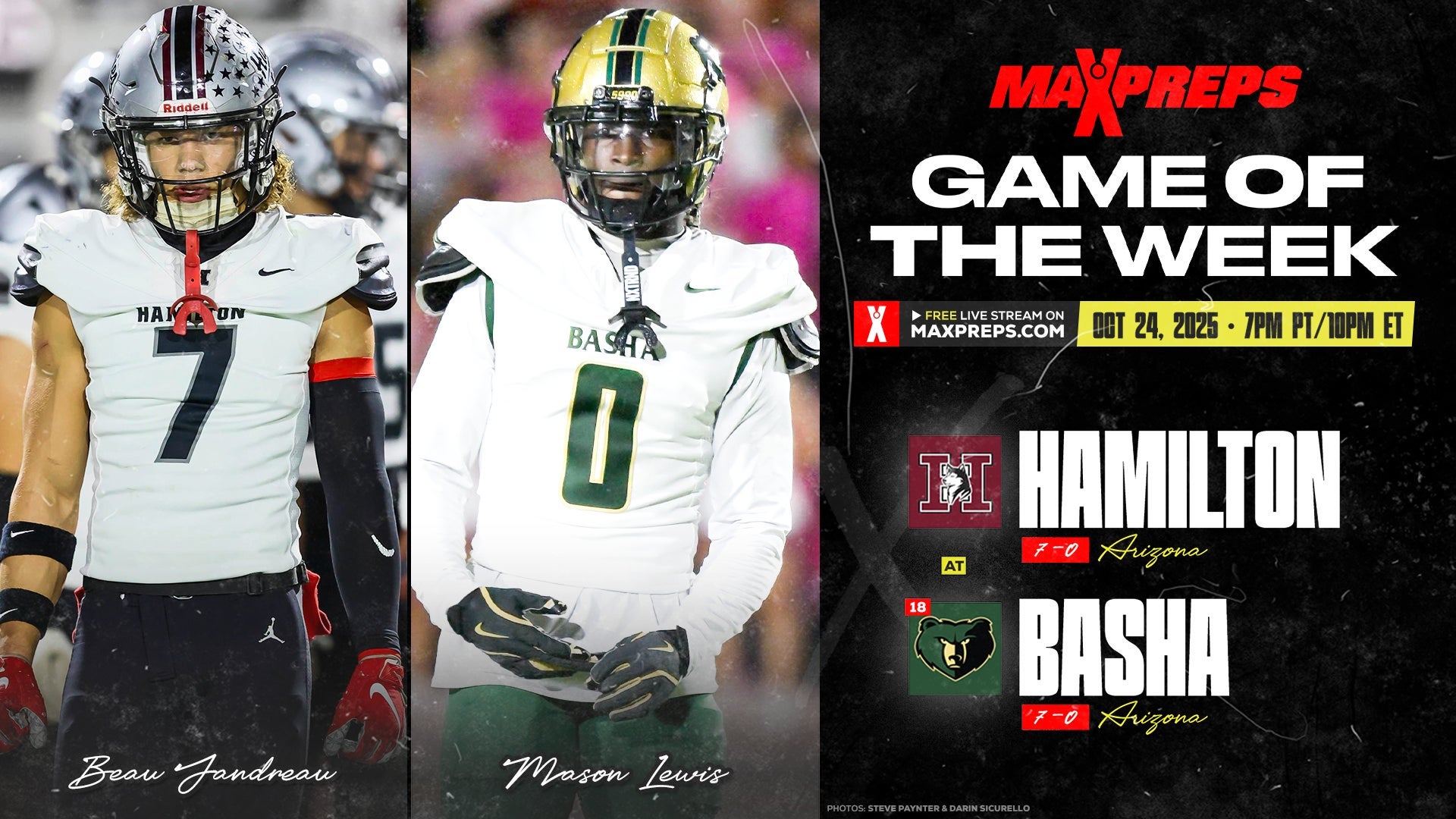 Football Game Preview: Hamilton Huskies vs. Basha Bears + How To Watch