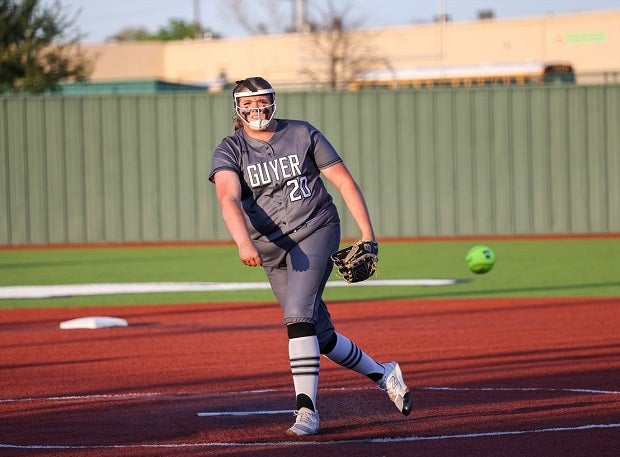 Finley Montgomery of Denton Guyer has helped the Wildcats climb into the MaxPreps Top 25 softball rankings. The 19th ranked Wildcats are 26-2 as postseason in the Lone Star State is looming. (Photo: Michael Horbovetz) 