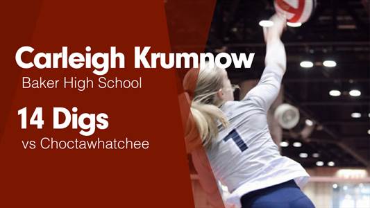 Carleigh Krumnow Game Report: vs Jay