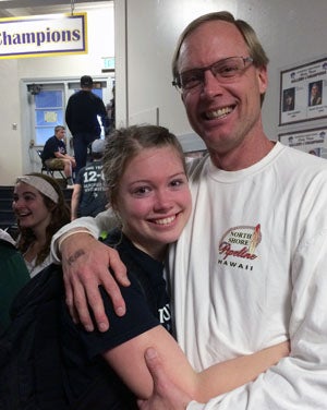 Teddi Hop and her dad Ron in special moment.