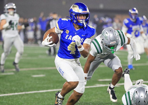 Trent Mosley will go down in Santa Margarita history after heroic performances in both the section and state final. (PHOTO: Rene Morales)