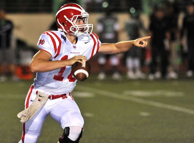 Mater Dei sophomore J.T. Daniels is like an assistant coach on the field, according to his coach Bruce Rollinson.