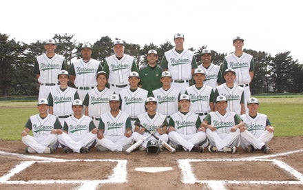 David Lait (top row, second player from the far right) made it to the team photo session on Wednesday.