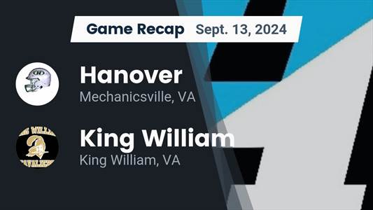 Football Game Preview: King William Cavaliers vs. Strasburg Rams