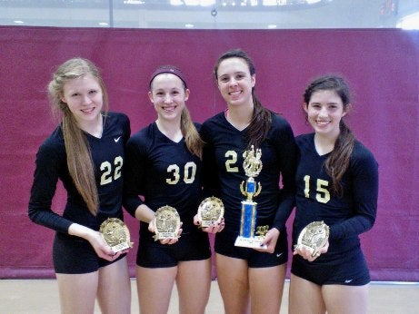 Lafayette High's volleyball team is enjoying a dominant season in Missouri, and last week's victory in the Notre Dame Academy tournament. Melanie Crow, Lily Johnson, Stephanie Campbell and Maggie Scott (from left to right) all earned All-Tournament Team recognition.