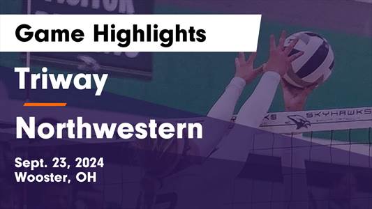 Volleyball Recap: Northwestern Has No Trouble Against Triway