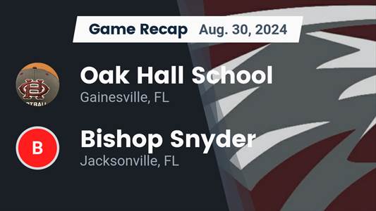 Football Recap: Oak Hall's Loss Ends Six-Game Winning Streak at 