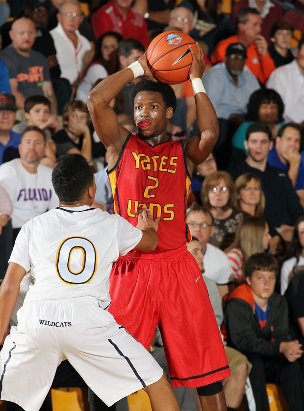 Damien Lewis led Yates with 20 points in a 84-65 loss to Wheeler.