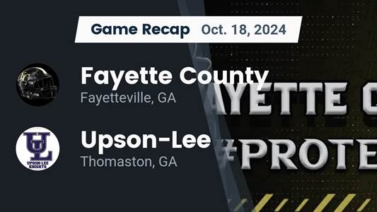 Football Recap: Upson-Lee Piles Up the Points Against Trinity Ch