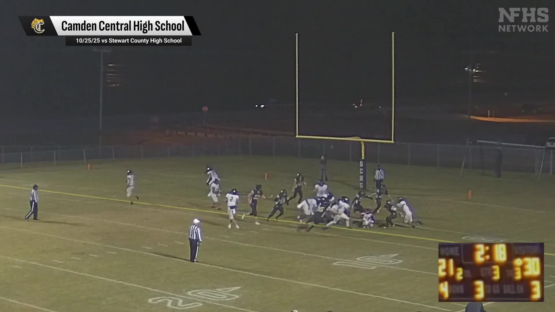 Football Recap: Camden Central Piles Up the Points Against Harpeth + How To Watch