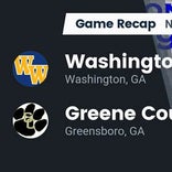 Football Game Recap: Washington-Wilkes Tigers vs. Greene County Tigers