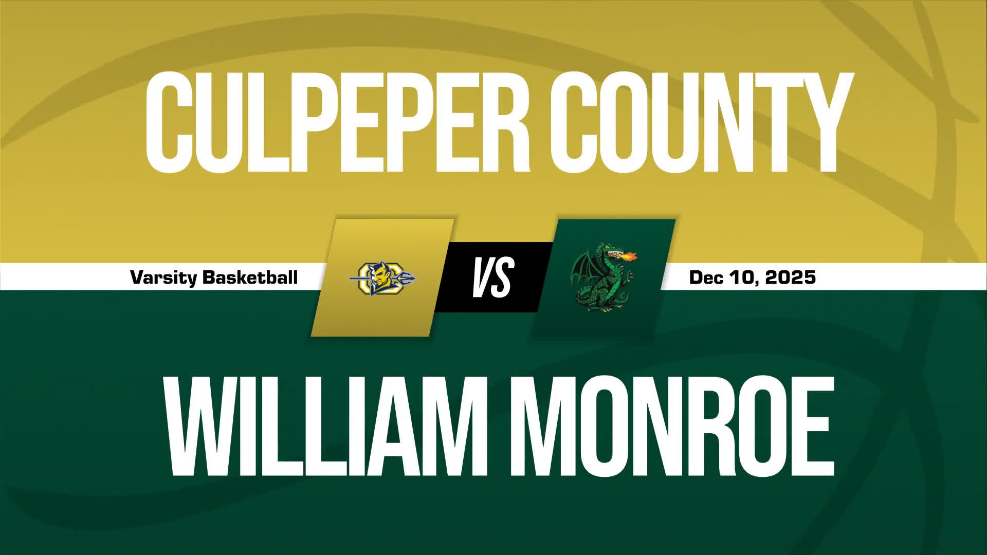 Basketball Recap: Culpeper County Makes It Eight in a Row at Home + How To Watch