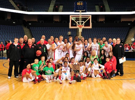 Mater Dei boys and girls won regional titles Saturday night in Ontario.
