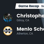 Football Game Recap: Christopher Cougars vs. Menlo School Knights